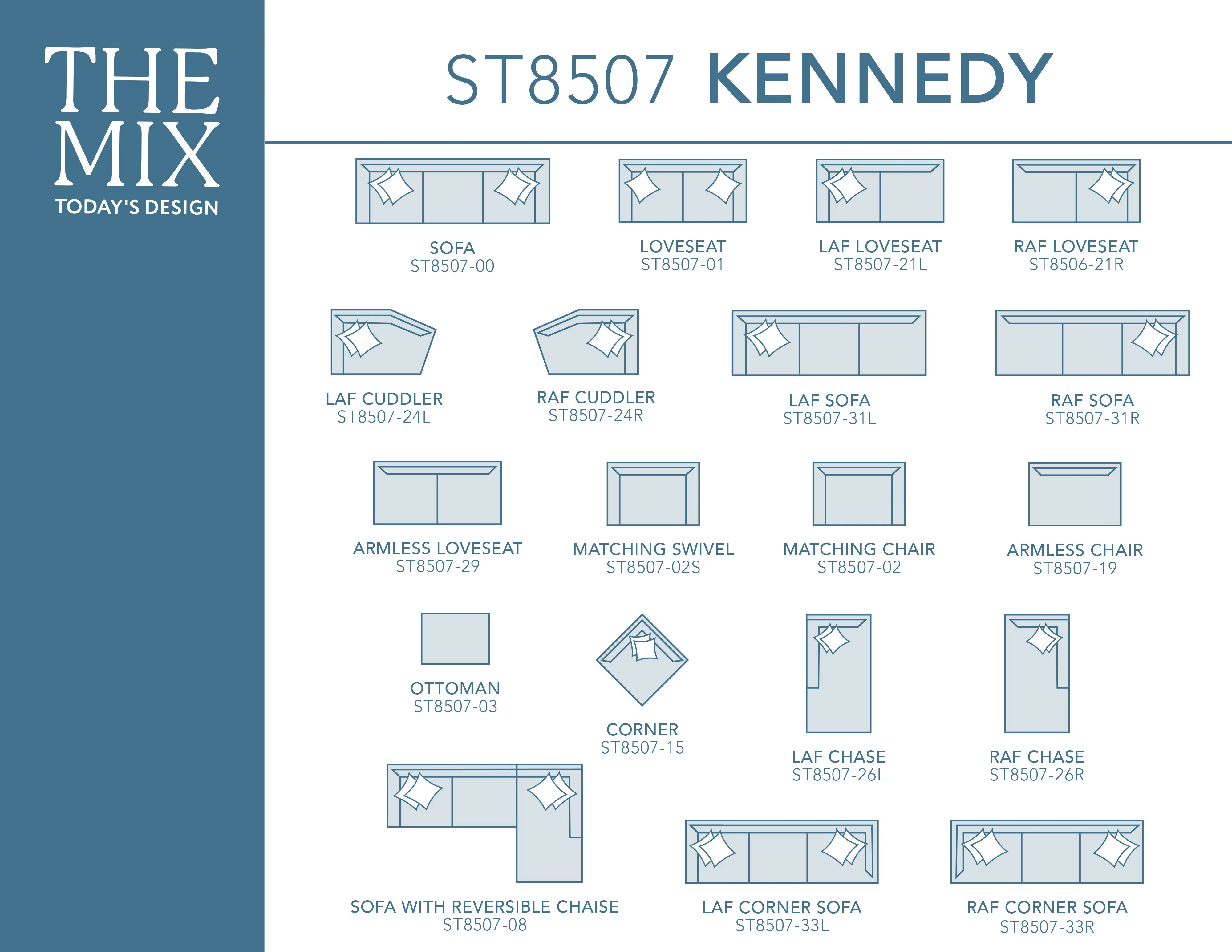 Kennedy Stationary Sectional (+100 fabrics) 15 Kennedy Stationary Sectional (+100 fabrics)