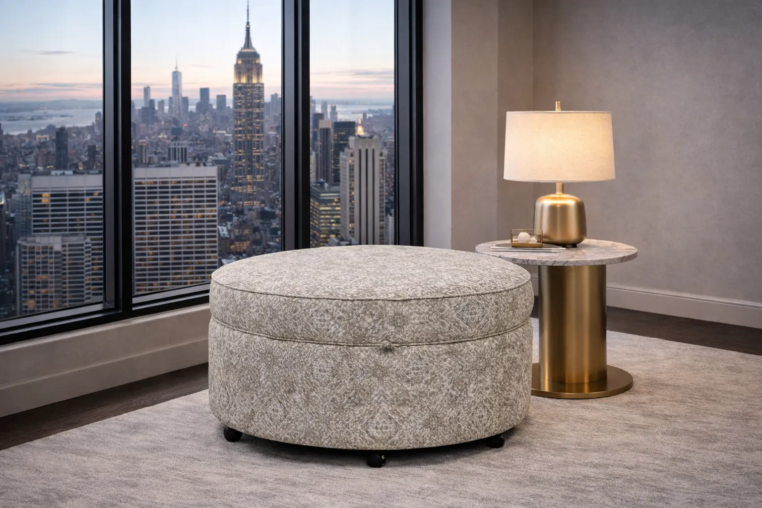 Midtown 36" Oval Storage Ottoman (+100 Standard and Performance Fabrics) 3 Midtown 36" Oval Storage Ottoman (+100 Standard and Performance Fabrics)