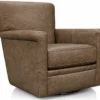 Pierce Leather Swivel Glider (29 Top-Grain Leather Choices)