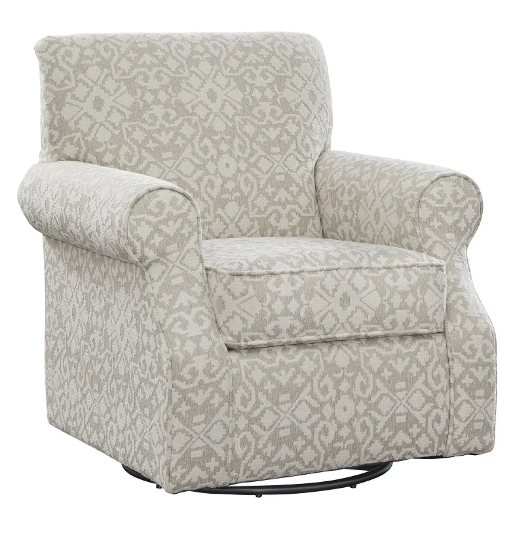 Aristocrat Linen Swivel Chair 602-S