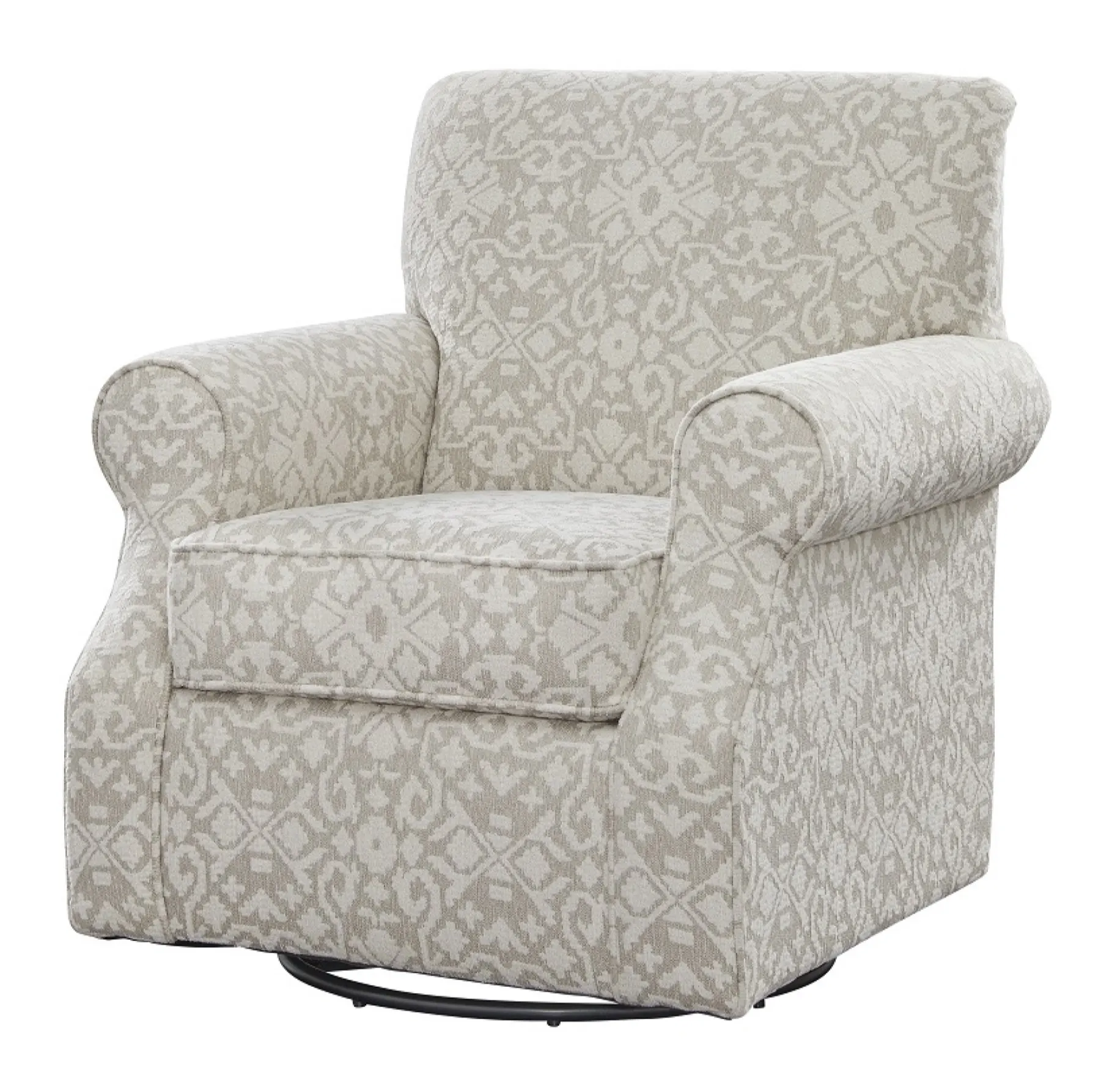 Aristocrat Linen Swivel Chair 602-S 2 Aristocrat Linen Swivel Chair 602-S