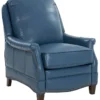 Ashebrooke Leather Recliner (Marisol Blue) In stock