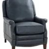 Ashebrooke Leather Recliner (Navy Blue) In stock