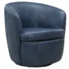 Barolo Italian Leather Swivel Chair Navy (In stock - Fast shipping) 8 Barolo Italian Leather Swivel Chair Navy (In stock - Fast shipping)