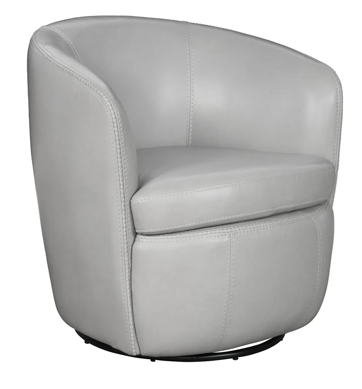 Barolo Italian Leather Swivel Chair Ice (In stock - Fast shipping) 1 Barolo Italian Leather Swivel Chair Ice (In stock - Fast shipping)