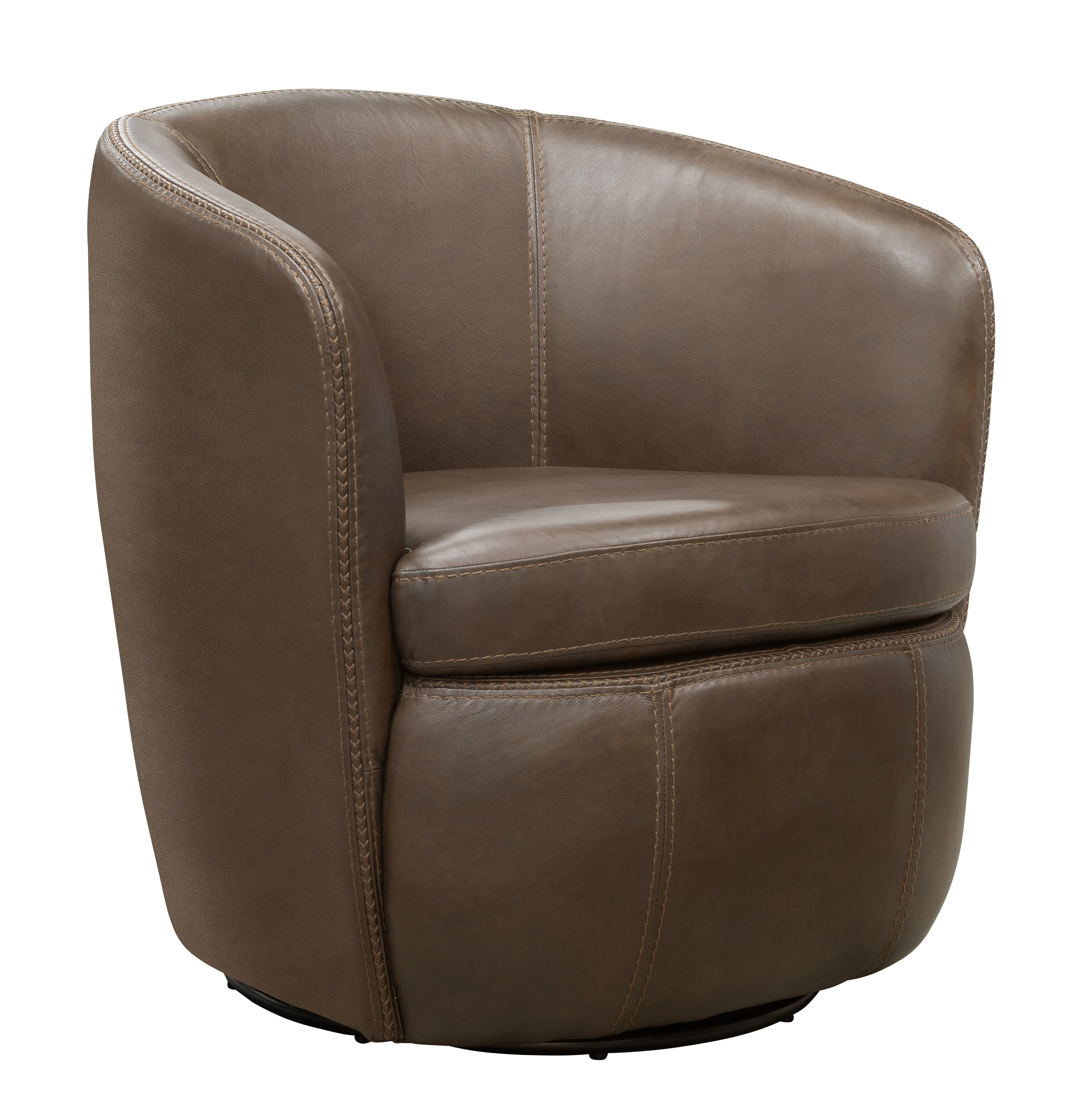 Barolo Italian Leather Swivel Chair Ice (In stock - Fast shipping) 8 Barolo Italian Leather Swivel Chair Ice (In stock - Fast shipping)