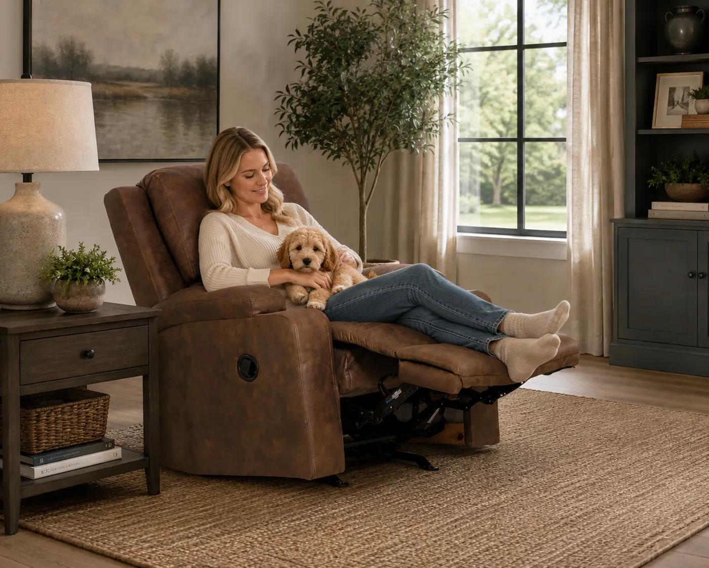 Kyle Rocker Recliner with Dual Cupholders - Casual Rocking Comfort (2 colors) 5 Kyle Rocker Recliner with Dual Cupholders - Casual Rocking Comfort (2 colors)