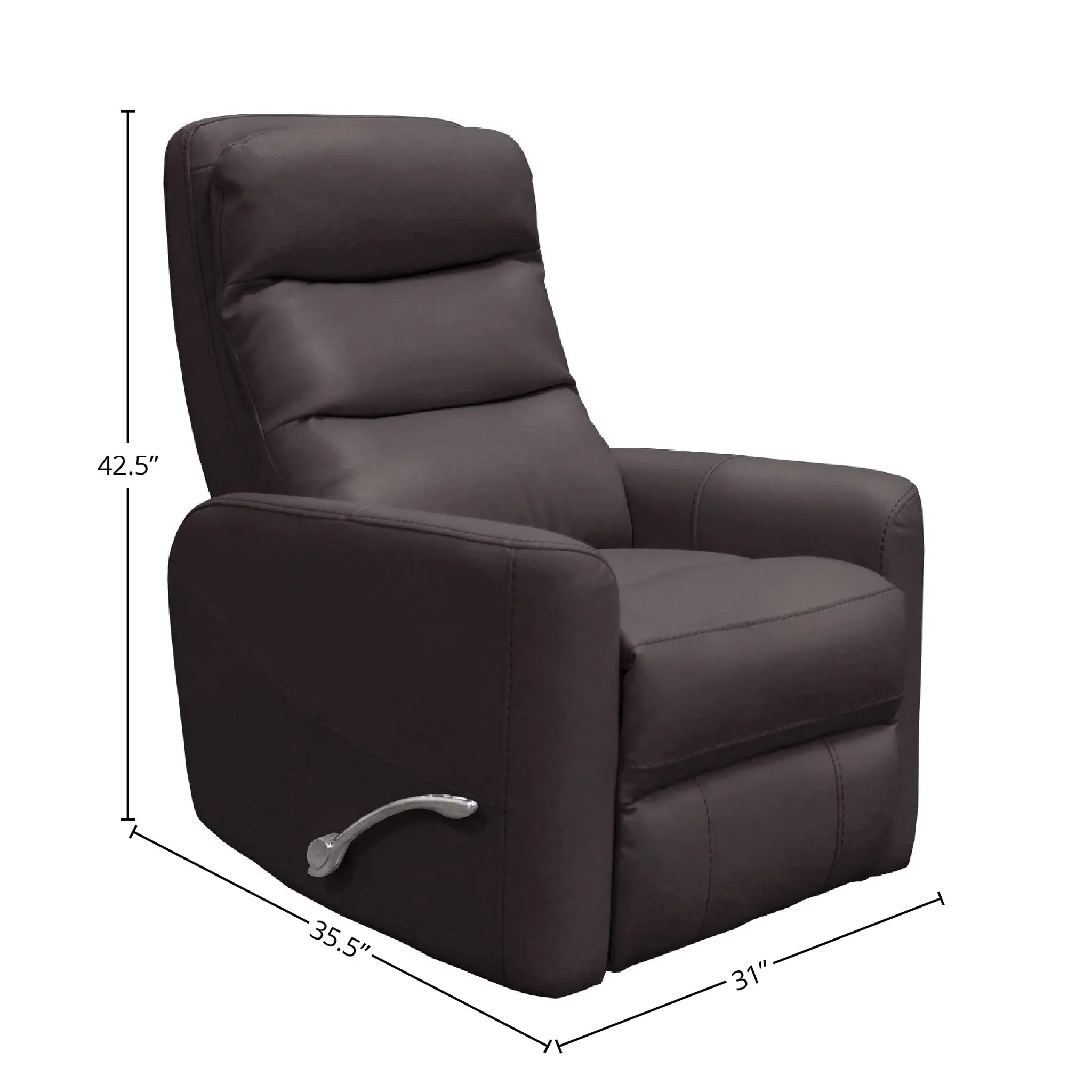 Hercules Swivel Glider Recliner Chocolate (In stock - Fast shipping) 3 Hercules Swivel Glider Recliner Chocolate (In stock - Fast shipping)