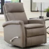Bristol Swivel Glider Leather Recliner Graphite (In stock - Fast Shipping) 28 Bristol Swivel Glider Leather Recliner Graphite (In stock - Fast Shipping)