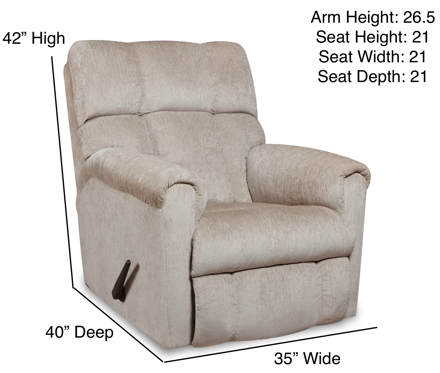 Memphis Rocker Reclner Sand (In stock) 2 Memphis Rocker Reclner Sand (In stock)