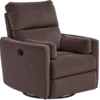 Crescent Swivel Glider Recliner or Power Rocker Recliner - Smooth Motion & Heavy-Duty Support (3 colors)