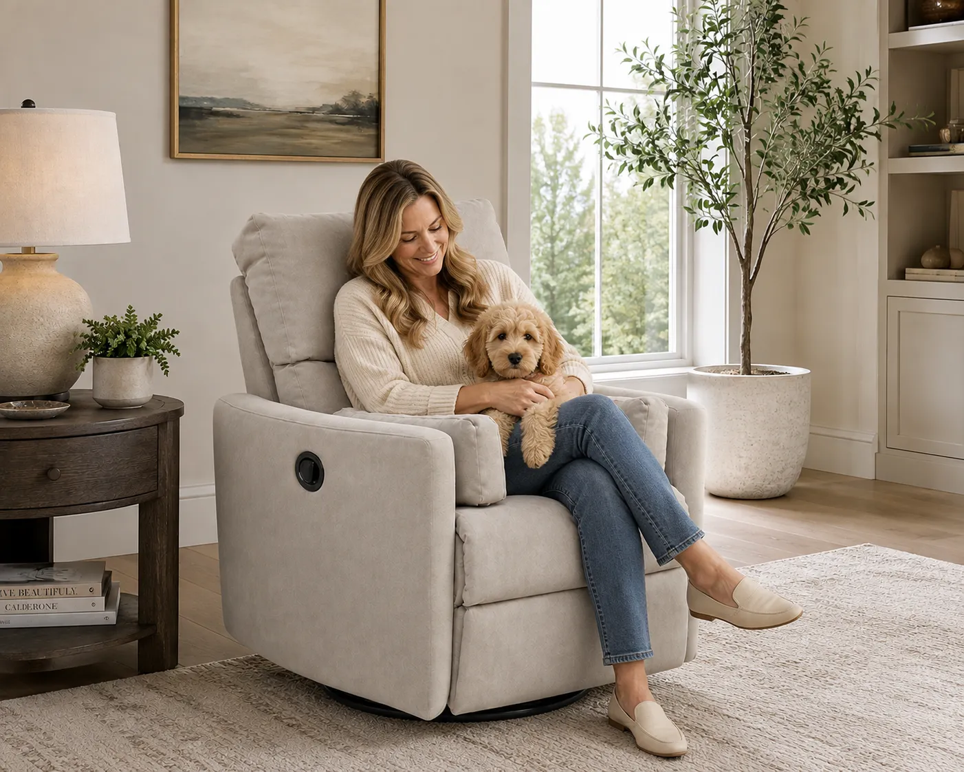 Crescent Swivel Glider Recliner or Power Rocker Recliner - Smooth Motion & Heavy-Duty Support (3 colors) 23 Crescent Swivel Glider Recliner or Power Rocker Recliner - Smooth Motion & Heavy-Duty Support (3 colors)