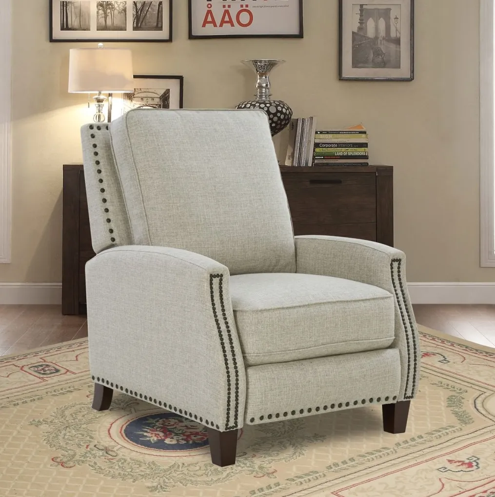 Melrose Fabric Recliner (Light Gray) In stock 5 Melrose Fabric Recliner (Light Gray) In stock