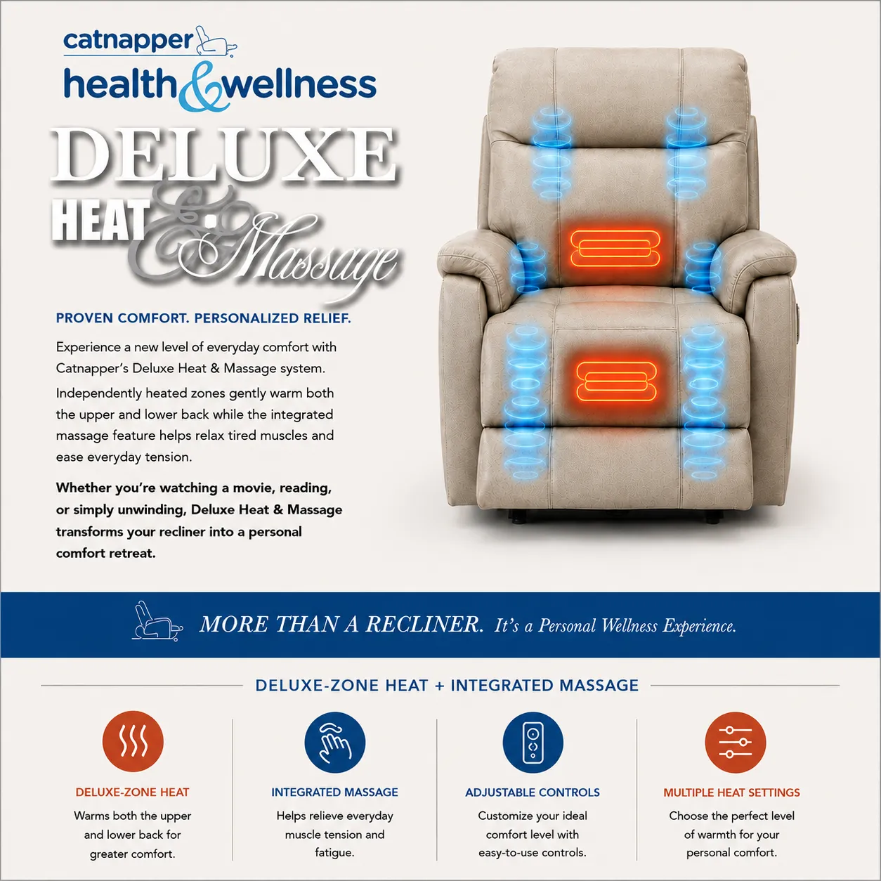 Nettles Chaise Rocker Recliner w/Deluxe Heat & Massage Deeply Cushioned Rocking Comfort(3 colors) 13 Nettles Chaise Rocker Recliner w/Deluxe Heat & Massage Deeply Cushioned Rocking Comfort(3 colors)