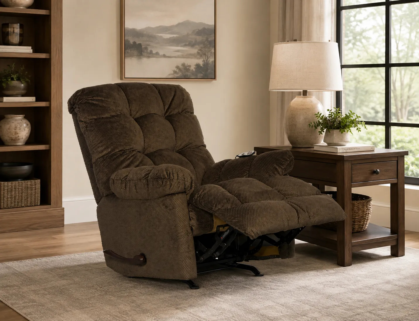 Nettles Chaise Rocker Recliner w/Deluxe Heat & Massage Deeply Cushioned Rocking Comfort(3 colors) 34 Nettles Chaise Rocker Recliner w/Deluxe Heat & Massage Deeply Cushioned Rocking Comfort(3 colors)
