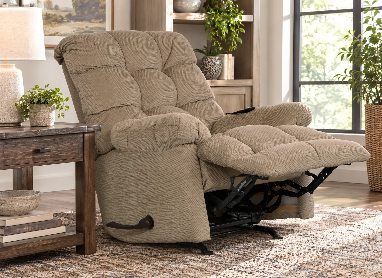 Nettles Chaise Rocker Recliner w/Deluxe Heat & Massage Deeply Cushioned Rocking Comfort(3 colors) 6 Nettles Chaise Rocker Recliner w/Deluxe Heat & Massage Deeply Cushioned Rocking Comfort(3 colors)