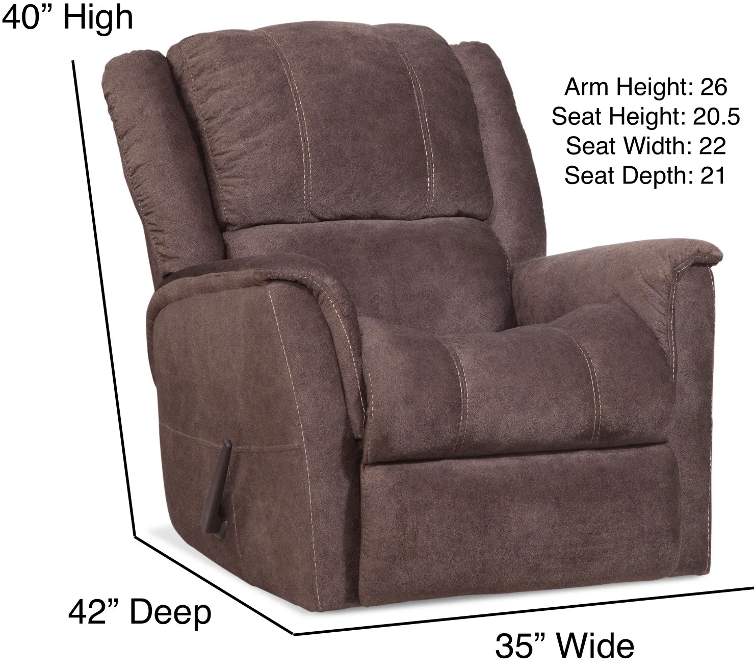 Robin Rocker Recliner Carob (In stock) 2 Robin Rocker Recliner Carob (In stock)