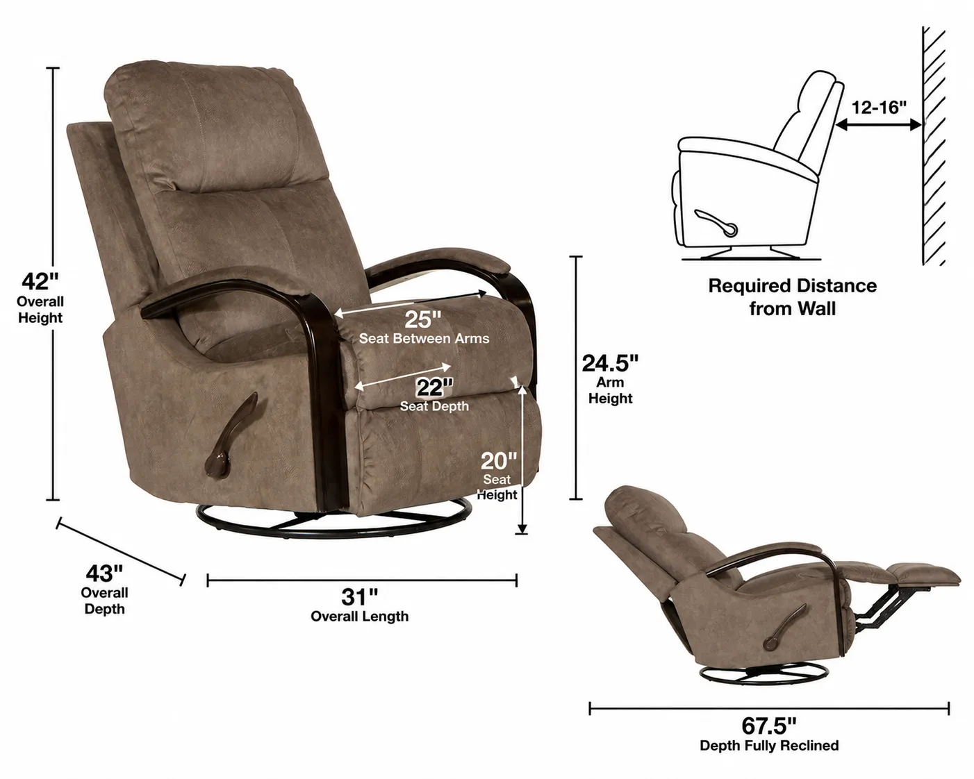 Niles Swivel Glider Recliner Smooth Swivel-Glide Comfort (three colors) 21 Niles Swivel Glider Recliner Smooth Swivel-Glide Comfort (three colors)