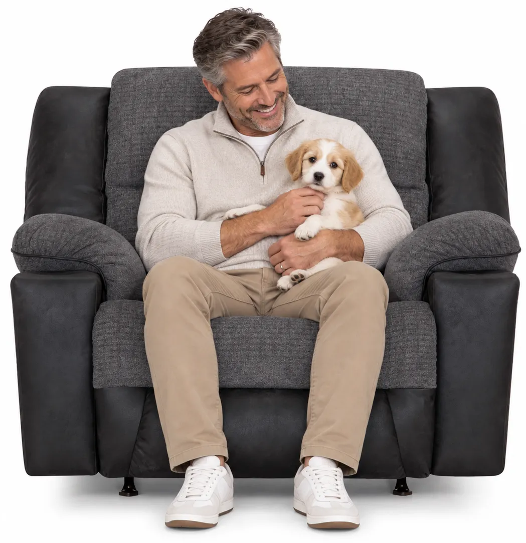 Grant 8592 52" Extra-Wide Rocker Recliner with Cupholder (Available Heat & Massage and USB-A charging) 6 Grant 8592 52" Extra-Wide Rocker Recliner with Cupholder (Available Heat & Massage and USB-A charging)