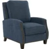 Melrose Fabric Recliner (Blue) In stock
