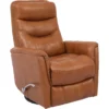 Gemini Leather Swivel Glider Recliner Butterscotch (In stock - Fast shipping)