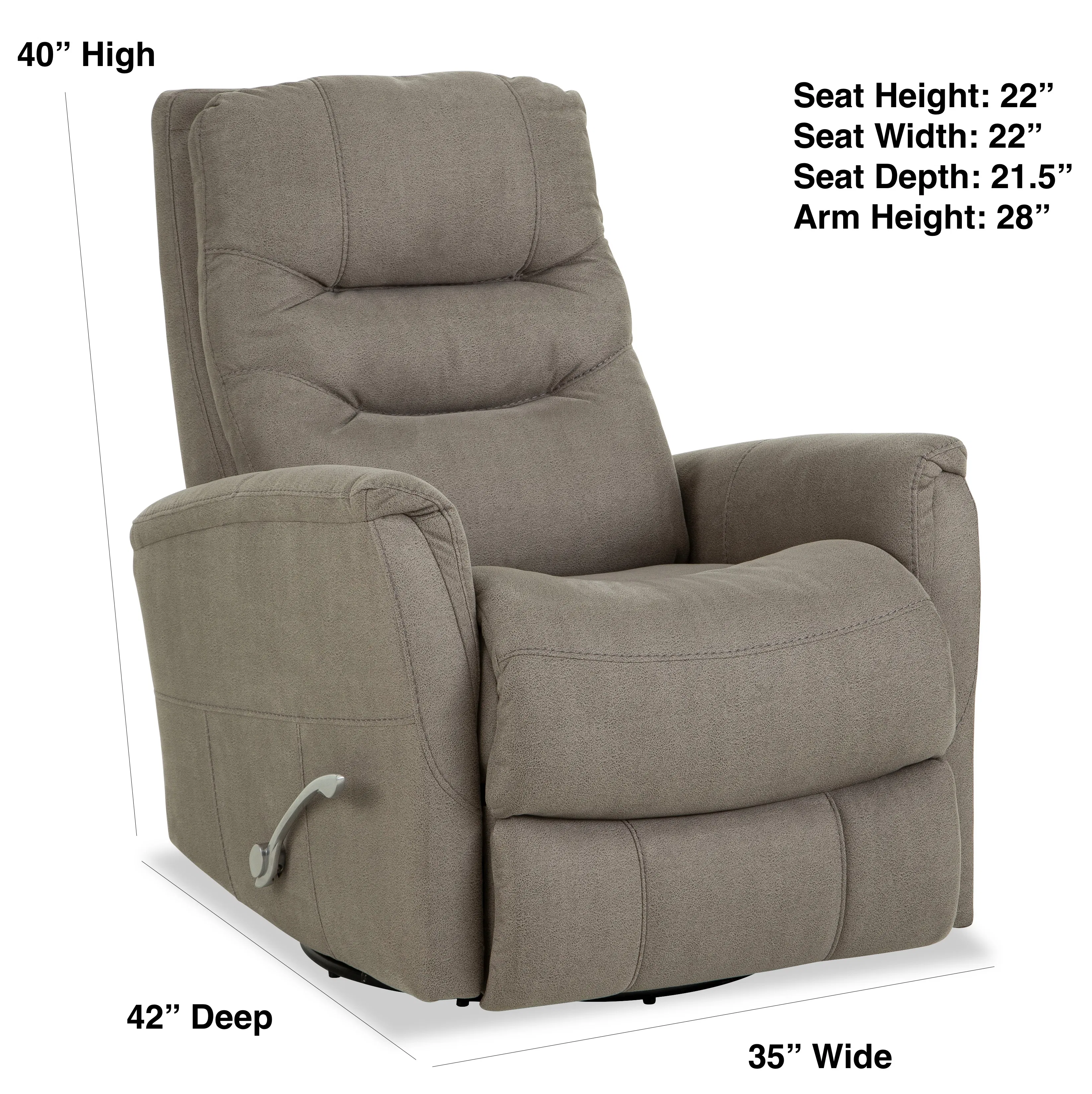 Nantucket Swivel Glider Recliner Brown (In stock) 2 Nantucket Swivel Glider Recliner Brown (In stock)