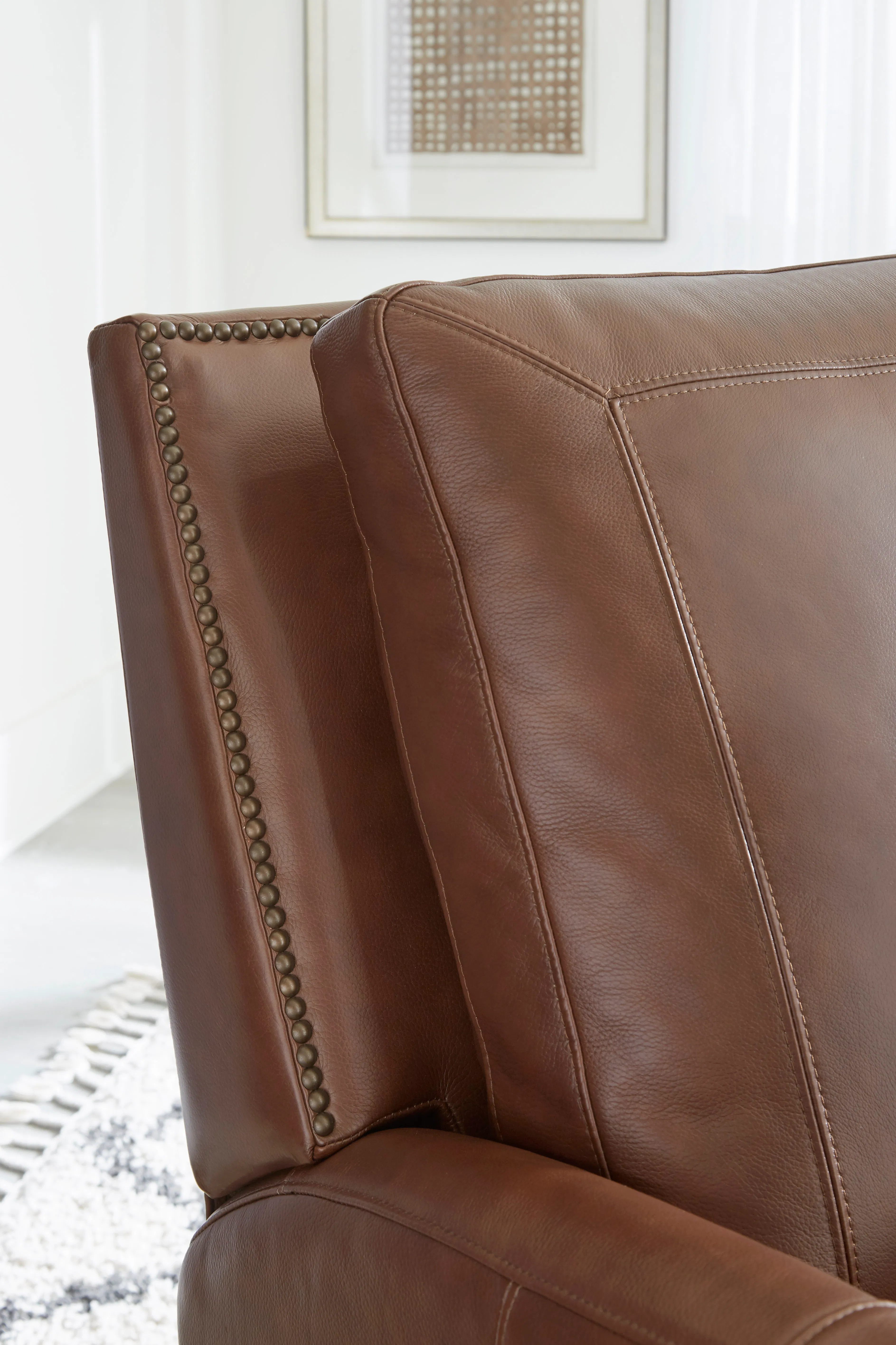 Hunter Leather Pushback Recliner Chestnut (In stock - Fast shipping 3 Hunter Leather Pushback Recliner Chestnut (In stock - Fast shipping