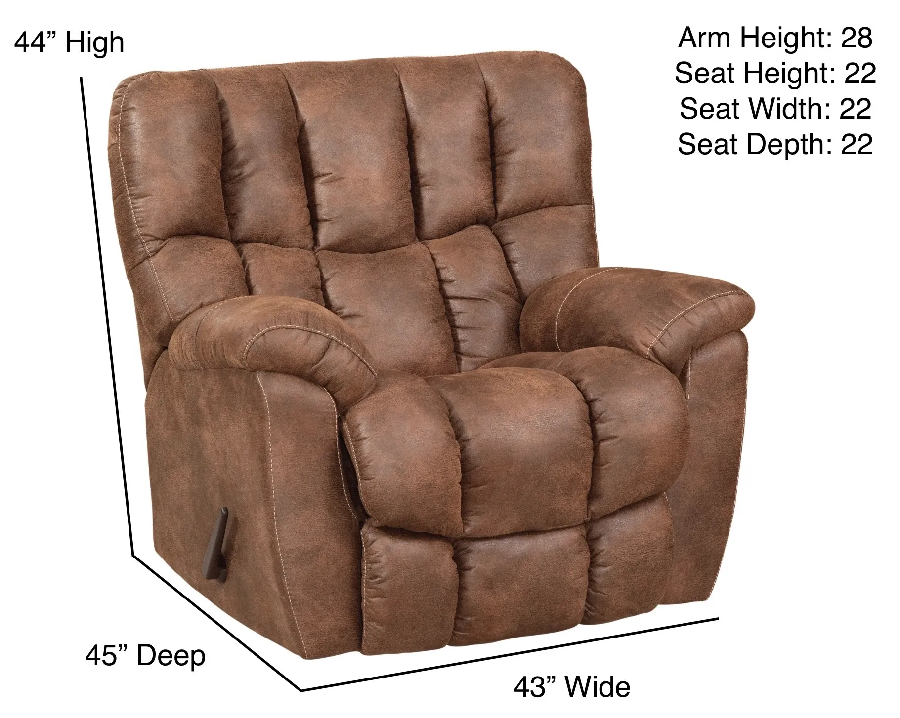 Ember Rocker Recliner Tan (In stock) 2 Ember Rocker Recliner Tan (In stock)