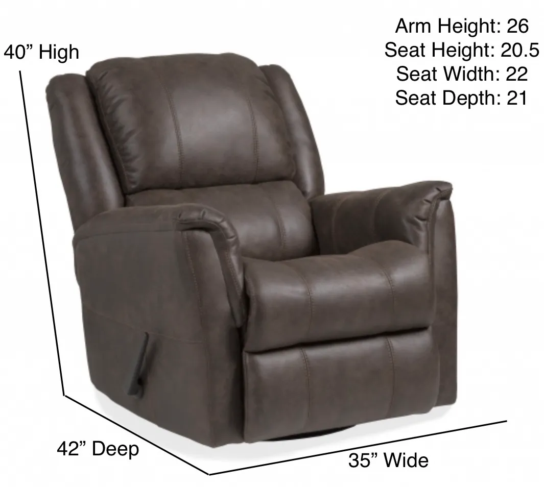 Rhode Swivel Glider Brown (In stock) 2 Rhode Swivel Glider Brown (In stock)