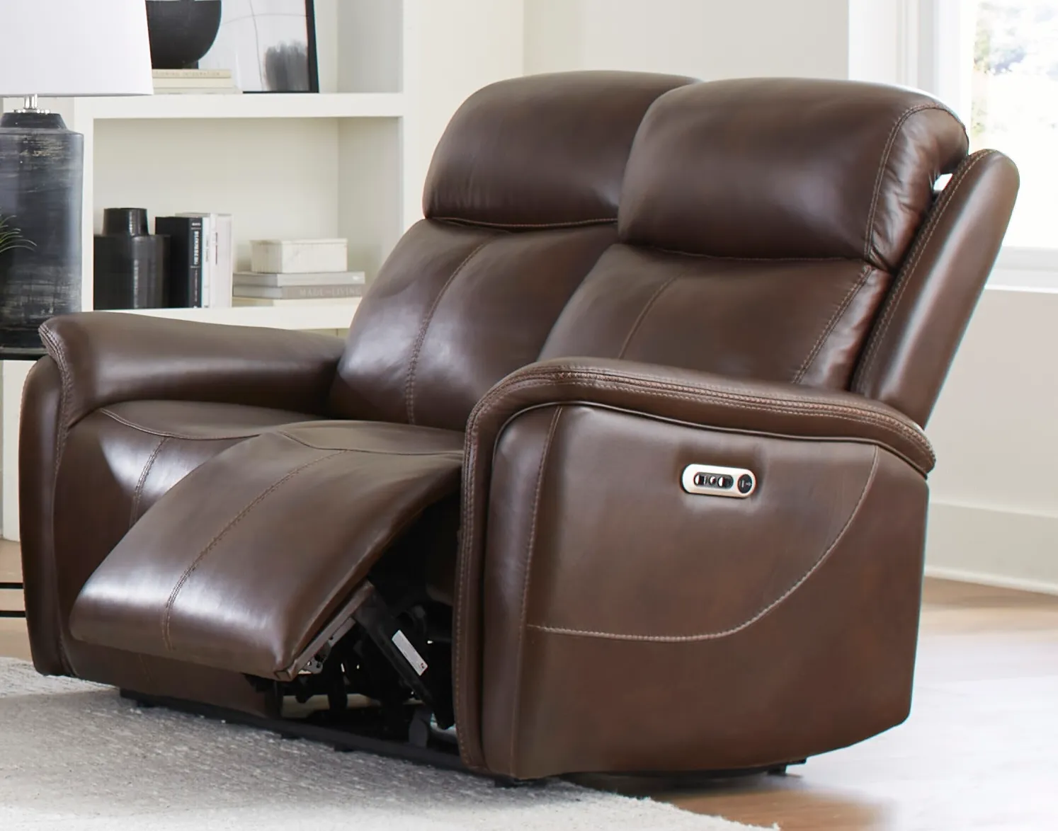 Cascade Power Headrest Power Leather Recliner Auburn (In stock - Fast Shipping) 10 Cascade Power Headrest Power Leather Recliner Auburn (In stock - Fast Shipping)