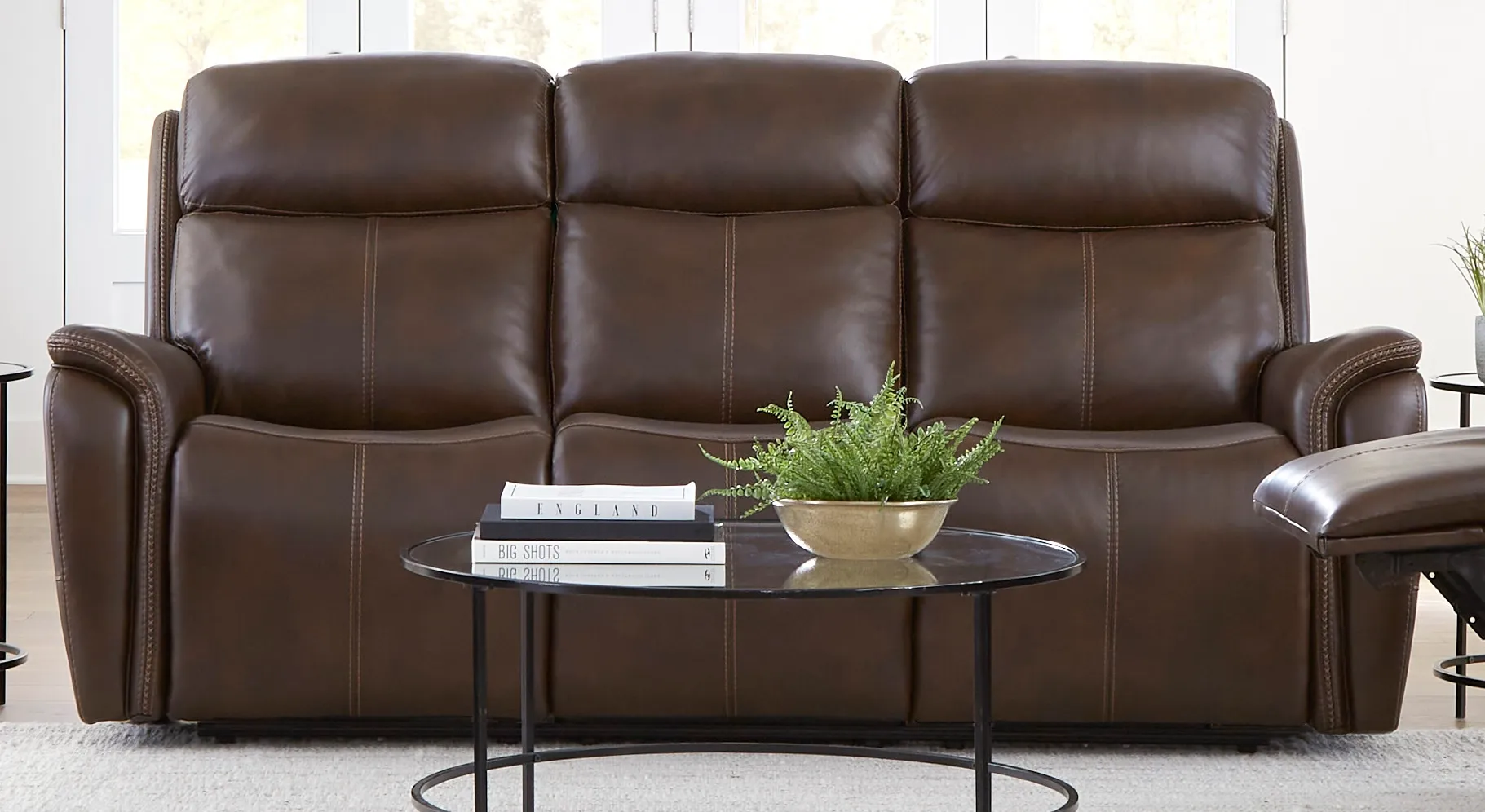 Cascade Power Headrest Power Leather Recliner Auburn (In stock - Fast Shipping) 8 Cascade Power Headrest Power Leather Recliner Auburn (In stock - Fast Shipping)