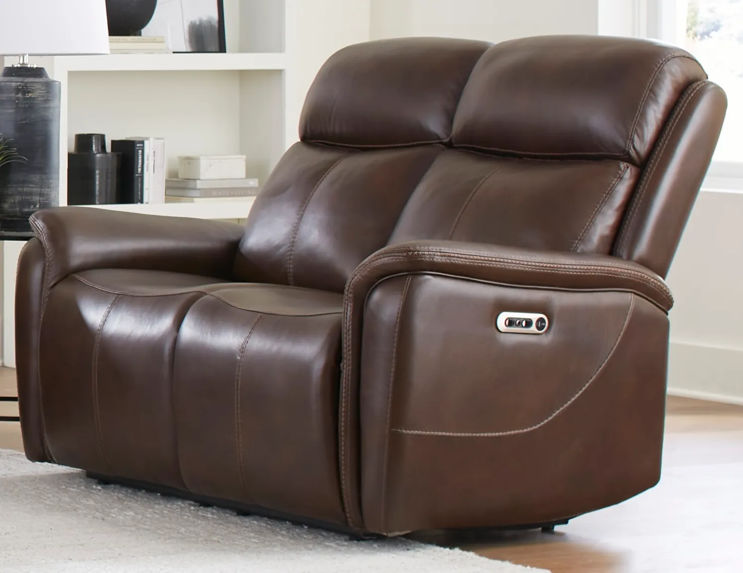 Cascade Power Headrest Power Leather Recliner Auburn (In stock - Fast Shipping) 9 Cascade Power Headrest Power Leather Recliner Auburn (In stock - Fast Shipping)