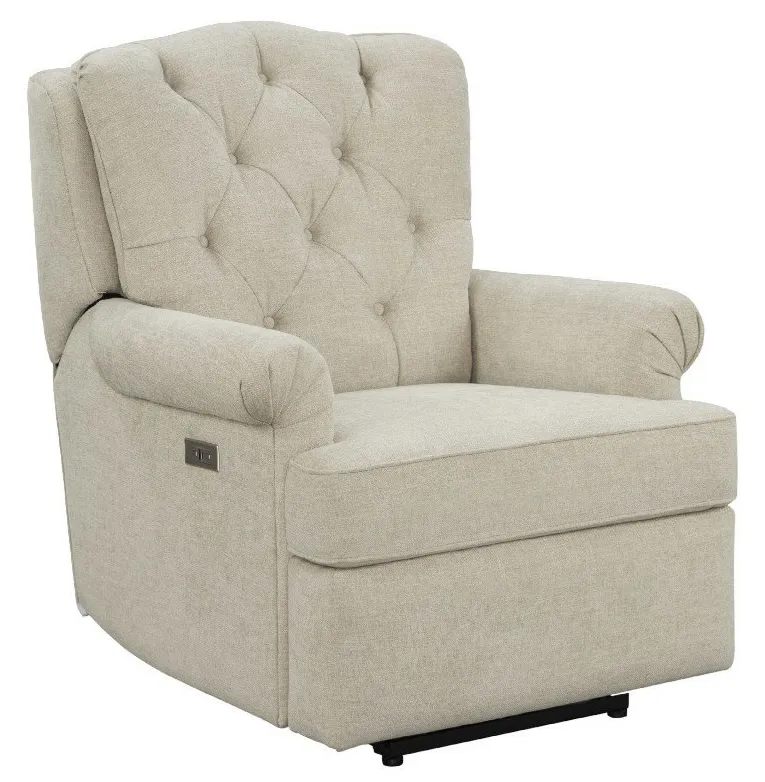 Everly Power Recliner (Beige fabric) In stock 1 Everly Power Recliner (Beige fabric) In stock