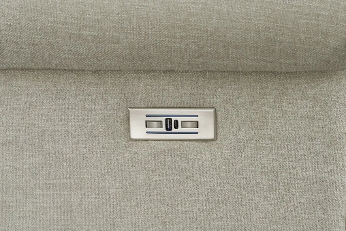 Everly Power Recliner (Beige fabric) In stock 6 Everly Power Recliner (Beige fabric) In stock