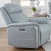 Cascade Power Headrest Power Leather Recliner Seamist (In stock - Fast Shipping)