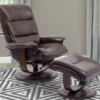 Knight Pedestal Reclining Swivel Leather Chair and Ottoman Robust (In stock - Fast shipping) 10 Knight Pedestal Reclining Swivel Leather Chair and Ottoman Robust (In stock - Fast shipping)