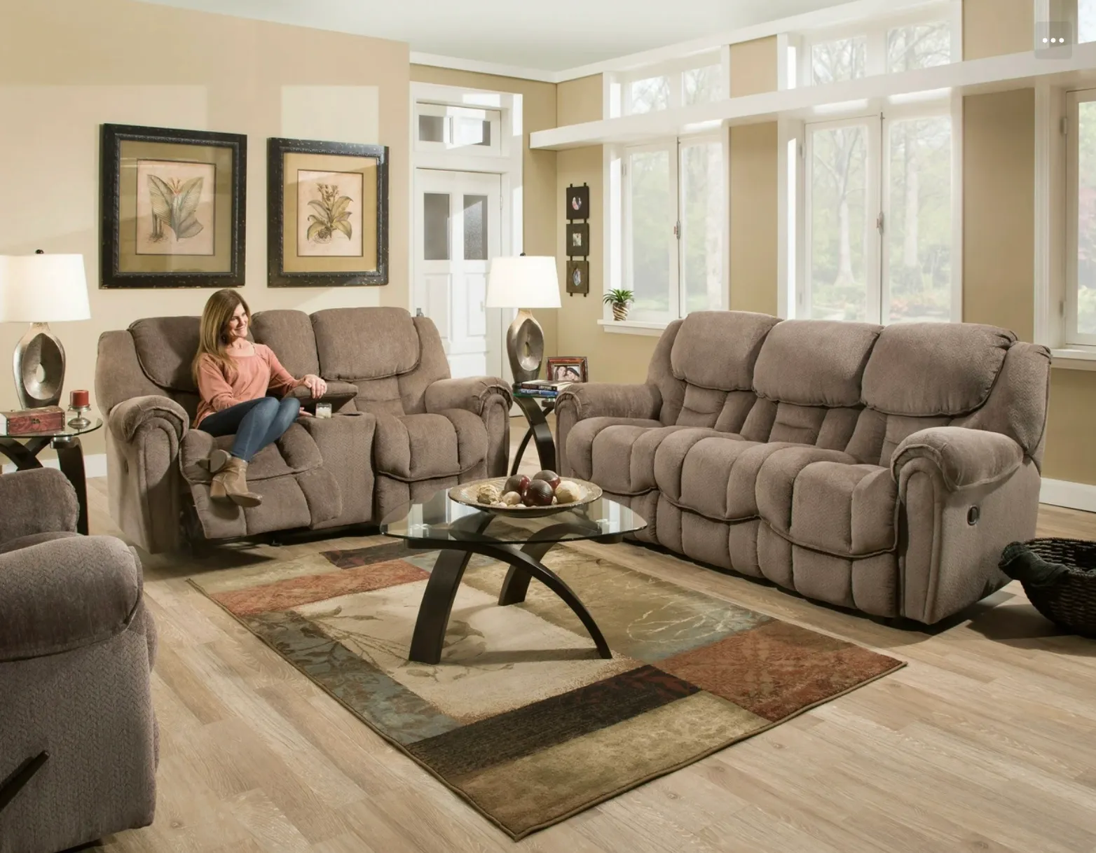 Fallon Rocker Recliner Brown (In stock) 5 Fallon Rocker Recliner Brown (In stock)