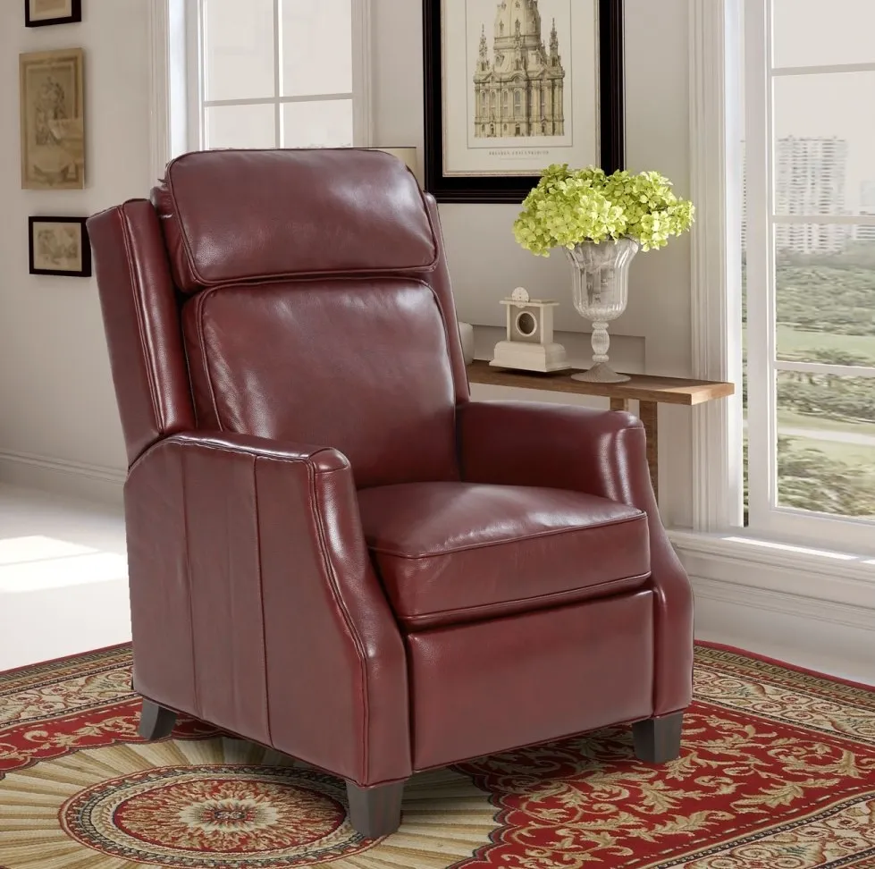 Nixon Leather Recliner (Cabernet) In stock 6 Nixon Leather Recliner (Cabernet) In stock