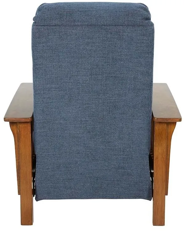 Mission Fabric Recliner (Blue) In stock 4 Mission Fabric Recliner (Blue) In stock