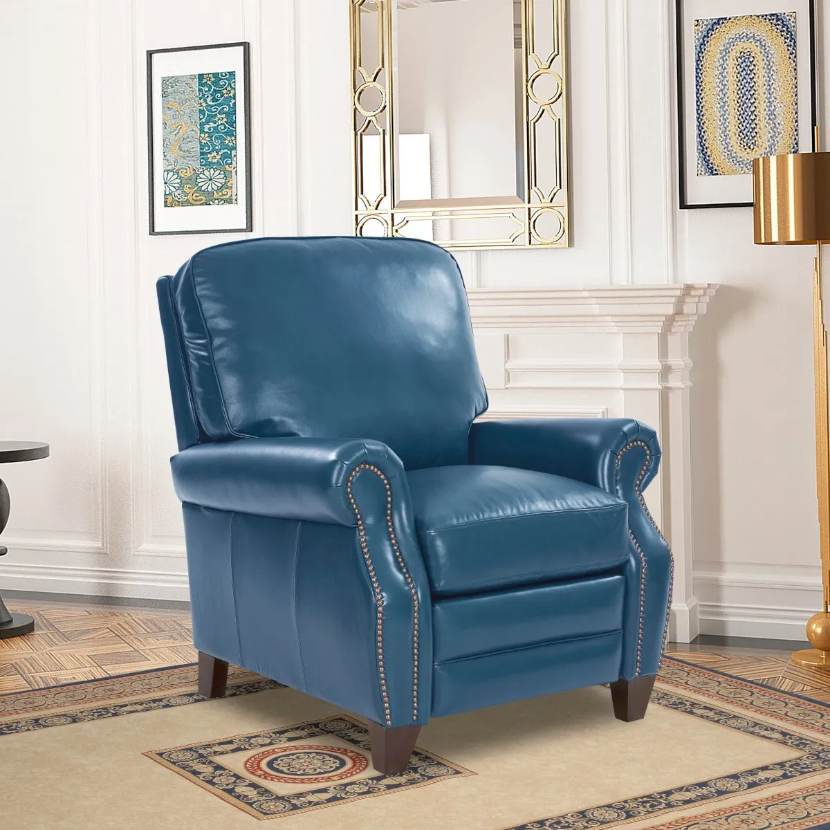 Briarwood Leather Recliner (Blue) In stock 6 Briarwood Leather Recliner (Blue) In stock
