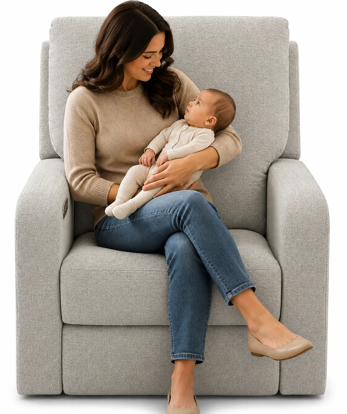 Lullaby Power Headrest Power Auto-Glide Nursery Recliner Motorized Gliding Comfort (3 colors) 32 Lullaby Power Headrest Power Auto-Glide Nursery Recliner Motorized Gliding Comfort (3 colors)