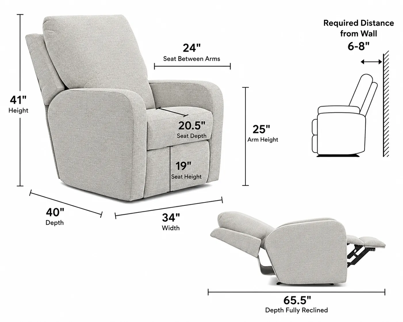 Lullaby Power Headrest Power Auto-Glide Nursery Recliner Motorized Gliding Comfort (3 colors) 42 Lullaby Power Headrest Power Auto-Glide Nursery Recliner Motorized Gliding Comfort (3 colors)