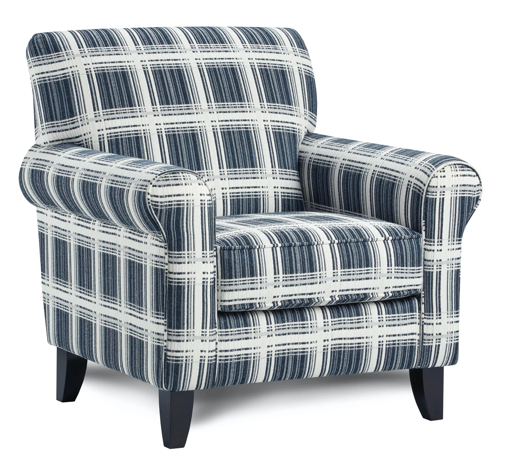 Stanza Navy Accent Chair - 512 (Performance fabric) 1 Stanza Navy Accent Chair - 512 (Performance fabric)