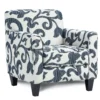 Sonata Navy Accent Chair 25-02 (Performance fabric)