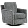 Poem Charcoal Swivel Glider Chair (Performance fabric) in stock 8 Poem Charcoal Swivel Glider Chair (Performance fabric) in stock