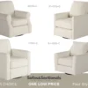 Sugarshack Glacier Swivel Chairs - 4 Styles (Performance fabrics) 20 Sugarshack Glacier Swivel Chairs - 4 Styles (Performance fabrics)