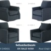 Theron Indigo Swivel and Swivel Glider Chairs (four styles available) 14 Theron Indigo Swivel and Swivel Glider Chairs (four styles available)