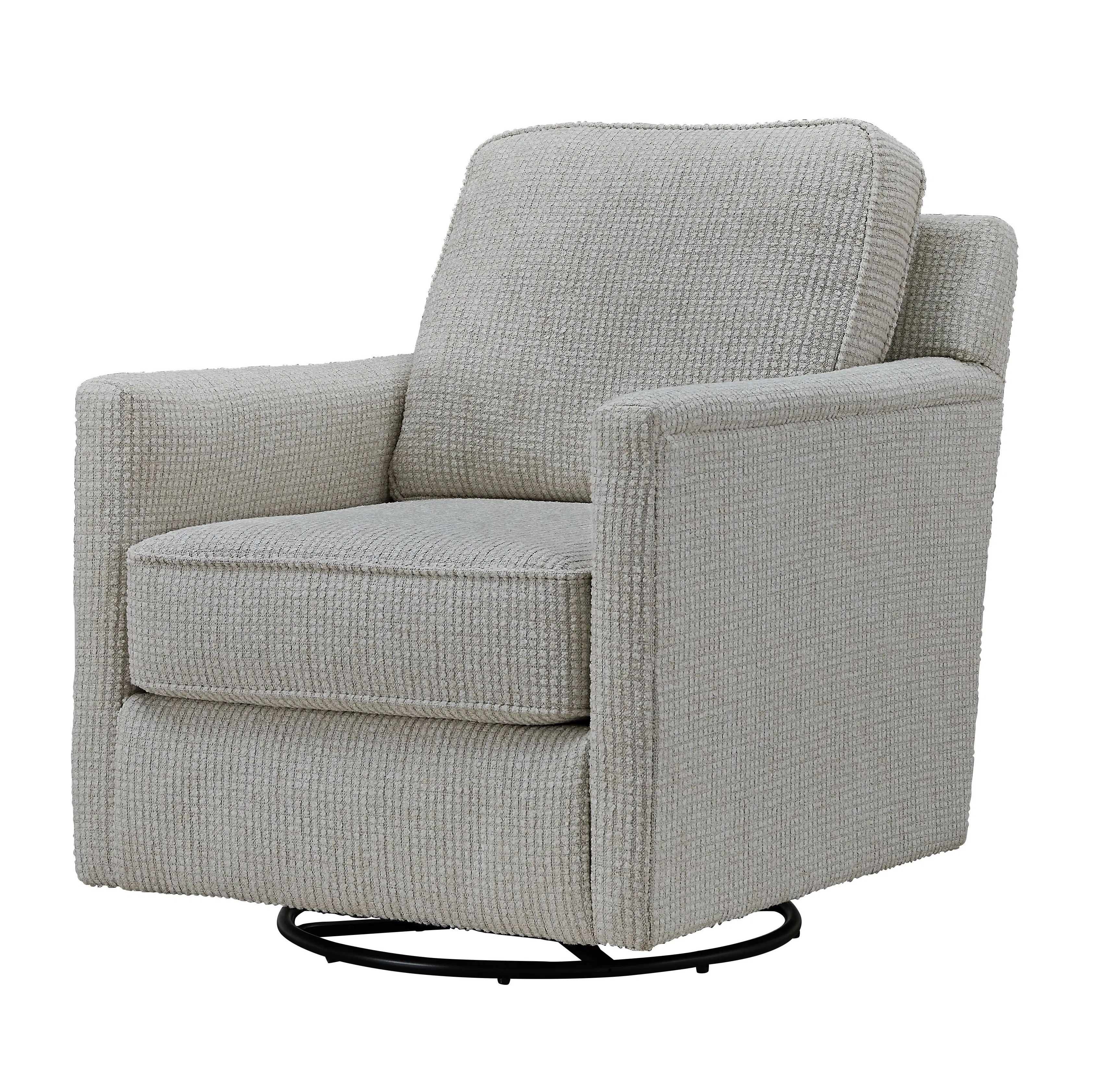 Poof Cotton Swivel Glider 21-02G (performance fabric) 2 Poof Cotton Swivel Glider 21-02G (performance fabric)