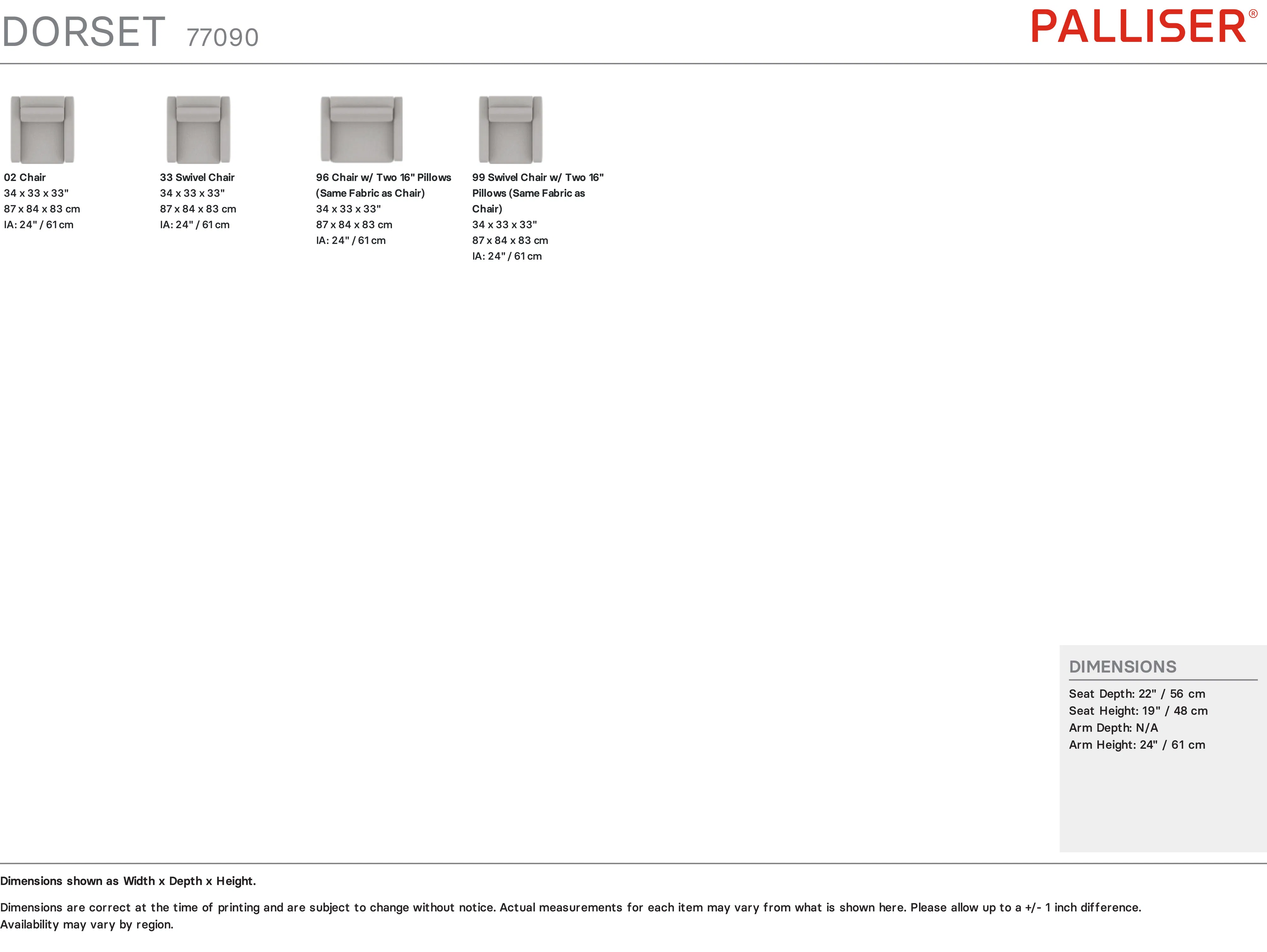 Dorset 77090 Chair (Swivel Available) +50 fabrics 20 Dorset 77090 Chair (Swivel Available) +50 fabrics