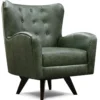 Harlow 8C00 Leather Swivel Chair (29 Top-Grain Leather Choices)